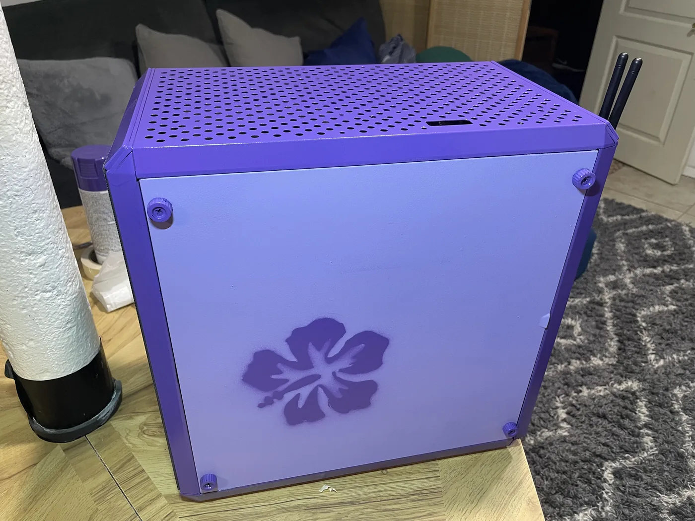 Purple Flower computer case
