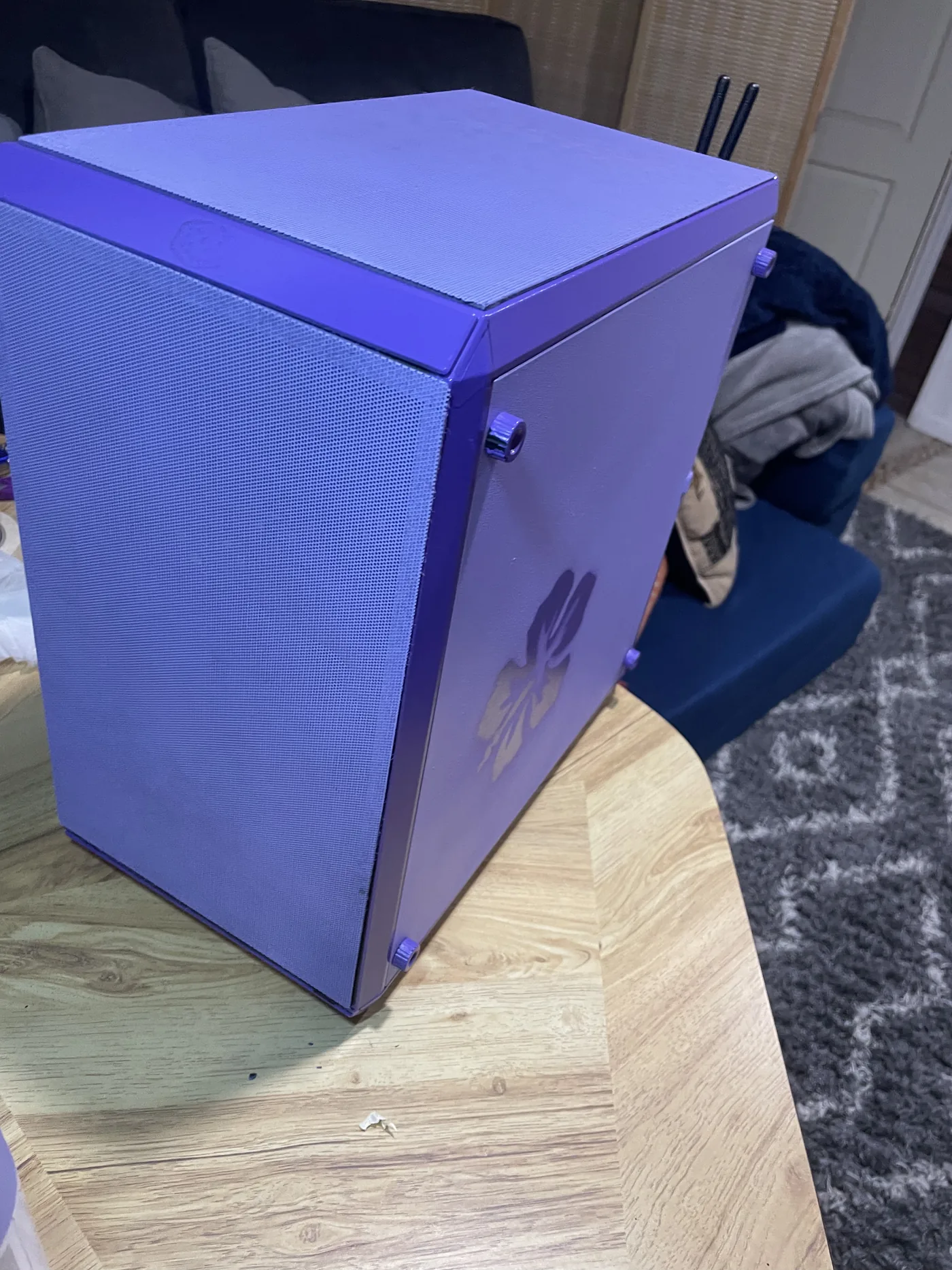 Completed Purple Flower computer build